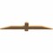 Ekena Millwork Eugene Smooth Timber Gable Bracket, Western Red Cedar, 48"W x 8"H x 1 1/2"D x 3 1/2"F, 4/12 Pitch GBW048X08X0204EUG00SWR - alternate 4